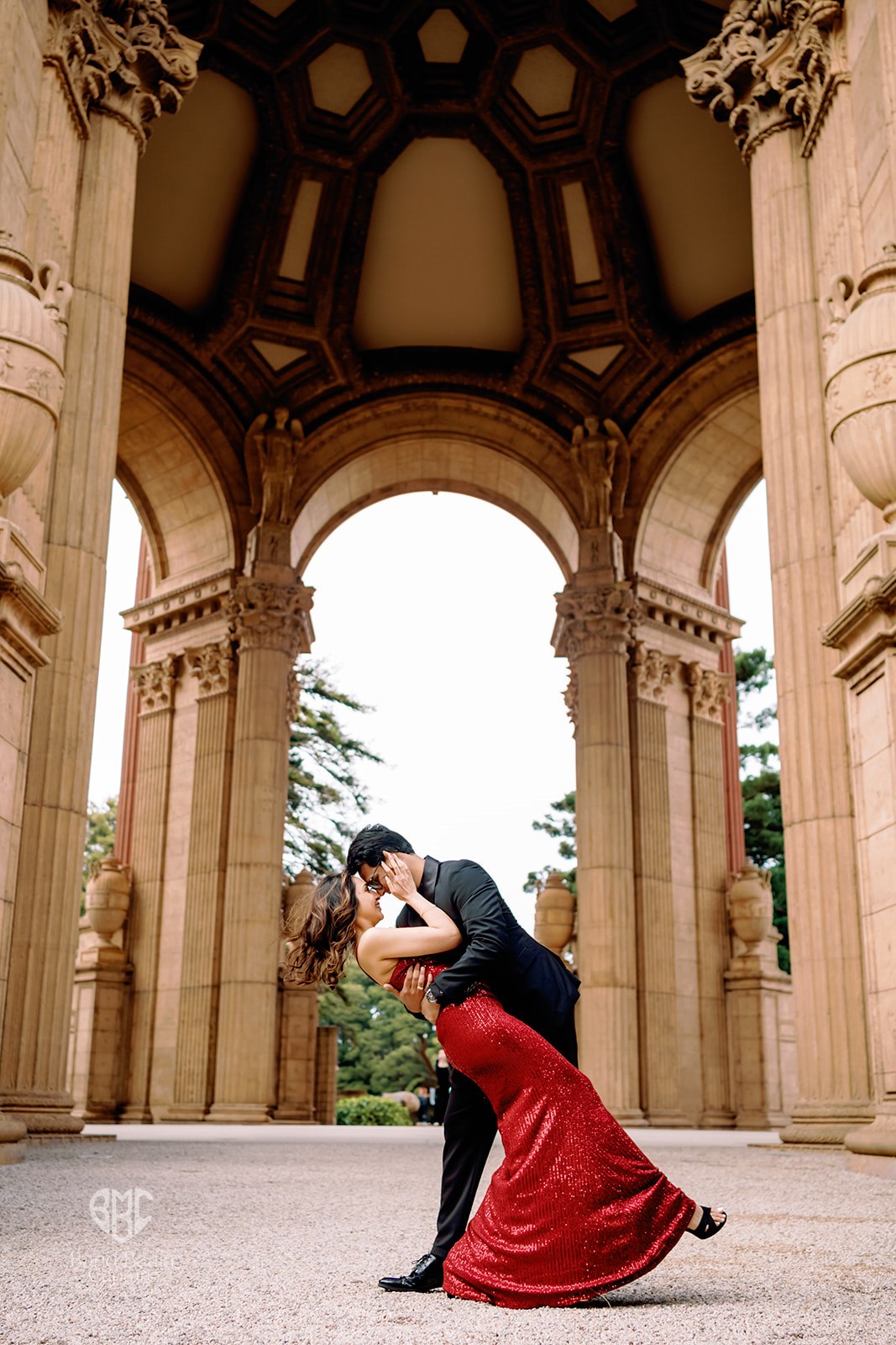 H & N prewedding at the Palace of Fine Arts, San Francisco